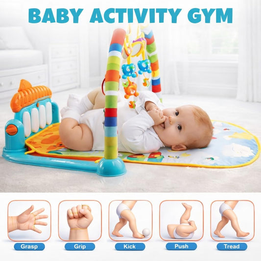 ToysBuddy Kick and Play Multi-Function ABS High Grade Plastic Piano Baby Gym and Fitness Rack Products