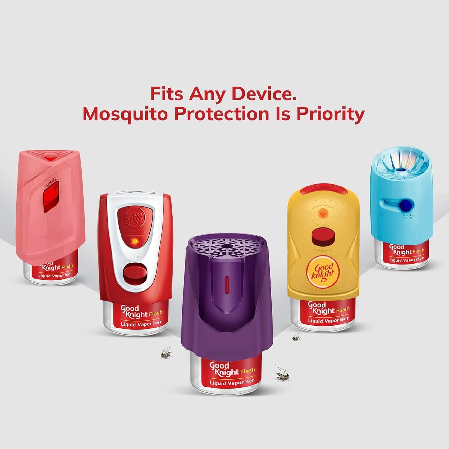 Good Knight Flash Liquid Vaporiser | Pack Of 4 (45ml Each) | Lavender Fragrance | 2x Faster Than Before | Mosquito Repellent Refill | India s Most Powerful Liquid Vaporizer