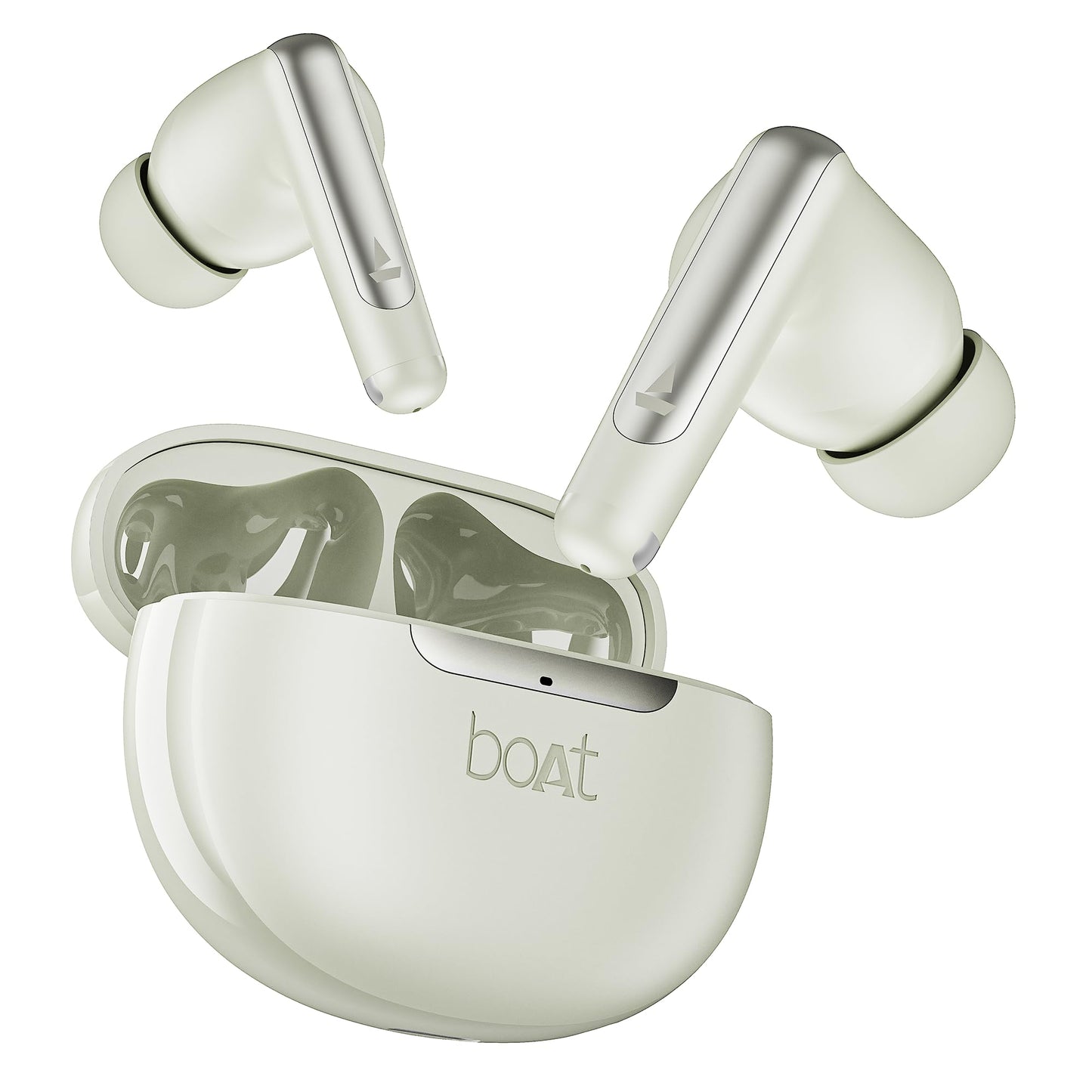 Boat Airdopes 141 Gen 2, 4 Mics ENx Tech, 48 Hrs Playback, Free Music Streaming, Fast Charge, Low Latency, IPX4, v5.4 Bluetooth Earbuds, TWS Ear Buds Wireless Earphones with mic (Active White)