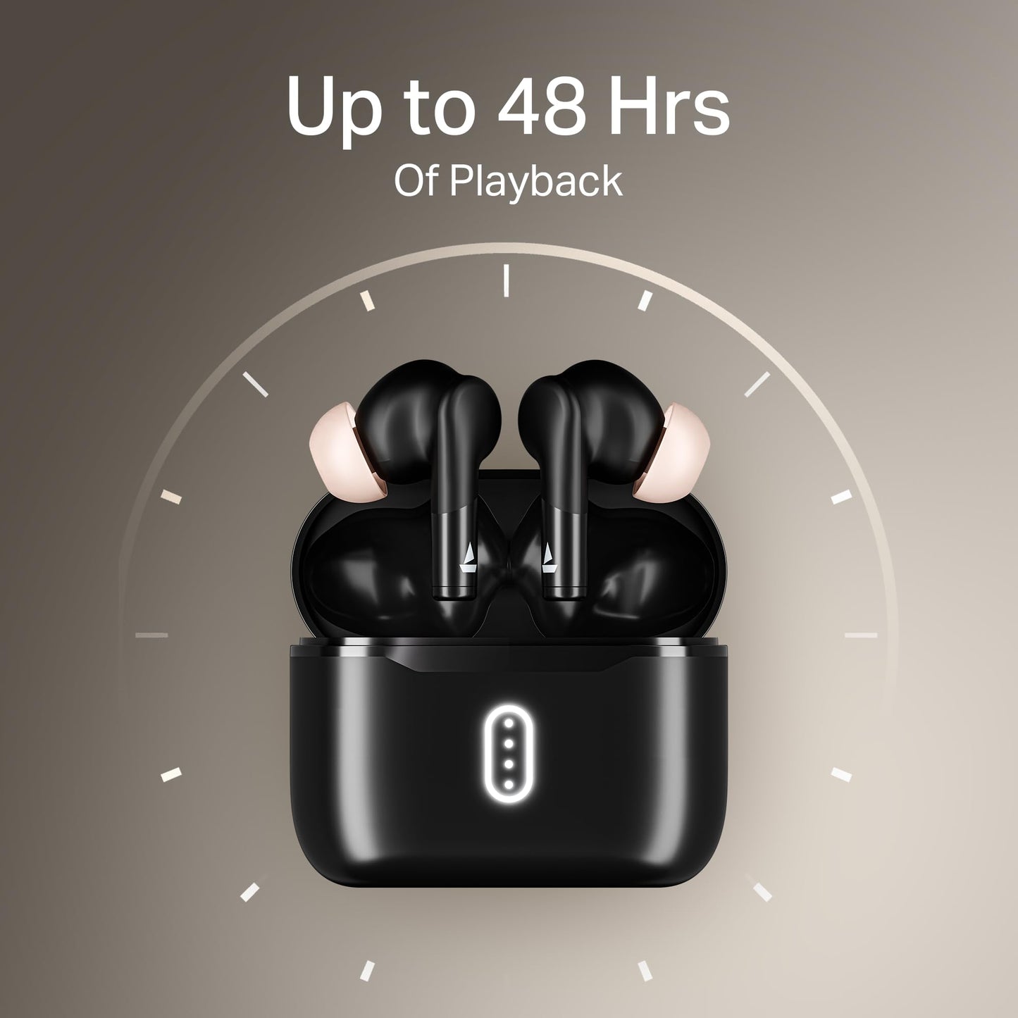 Boat Airdopes 141 Gen 2, 4 Mics ENx Tech, 48 Hrs Playback, Free Music Streaming, Fast Charge, Low Latency, IPX4, v5.4 Bluetooth Earbuds, TWS Ear Buds Wireless Earphones with mic (Active White)