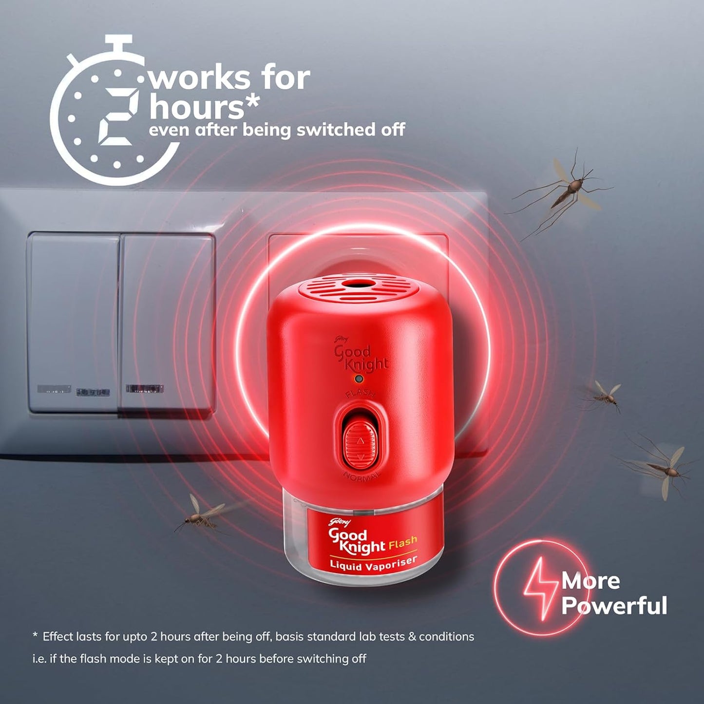 Good Knight Flash Liquid Vaporiser | Pack Of 4 (45ml Each) | Lavender Fragrance | 2x Faster Than Before | Mosquito Repellent Refill | India s Most Powerful Liquid Vaporizer