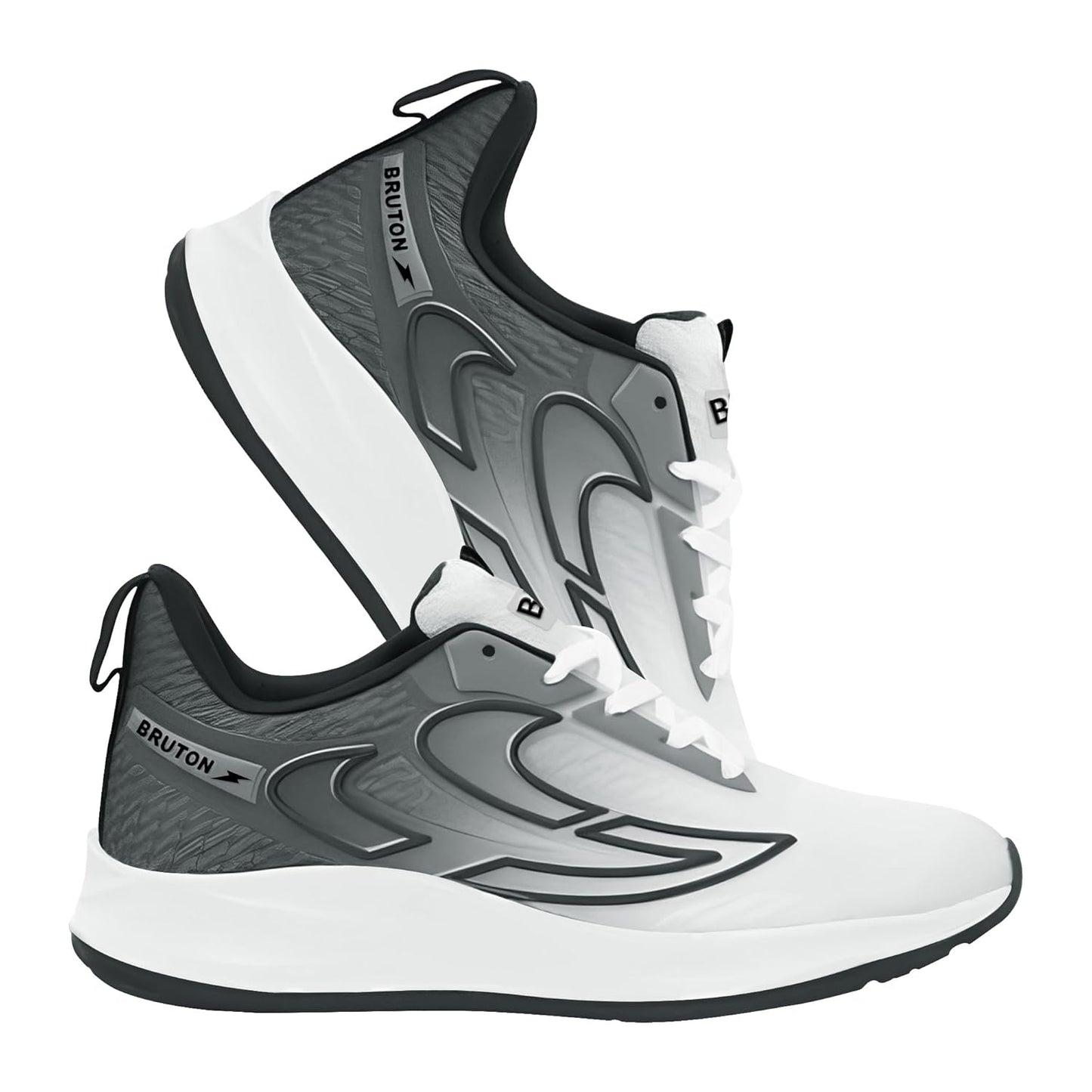 BRUTON EVA Lite Sport Shoes Running Shoes for Men- White