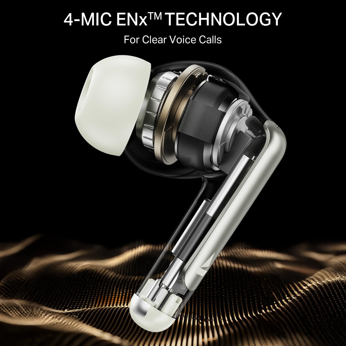 Boat Airdopes 141 Gen 2, 4 Mics ENx Tech, 48 Hrs Playback, Free Music Streaming, Fast Charge, Low Latency, IPX4, v5.4 Bluetooth Earbuds, TWS Ear Buds Wireless Earphones with mic (Active White)