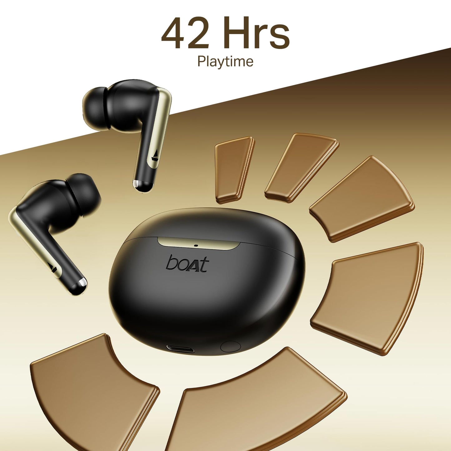 Boat Airdopes 141 Gen 2, 4 Mics ENx Tech, 48 Hrs Playback, Free Music Streaming, Fast Charge, Low Latency, IPX4, v5.4 Bluetooth Earbuds, TWS Ear Buds Wireless Earphones with mic (Active White)