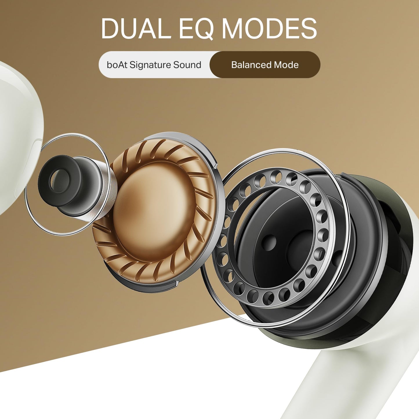 Boat Airdopes 141 Gen 2, 4 Mics ENx Tech, 48 Hrs Playback, Free Music Streaming, Fast Charge, Low Latency, IPX4, v5.4 Bluetooth Earbuds, TWS Ear Buds Wireless Earphones with mic (Active White)