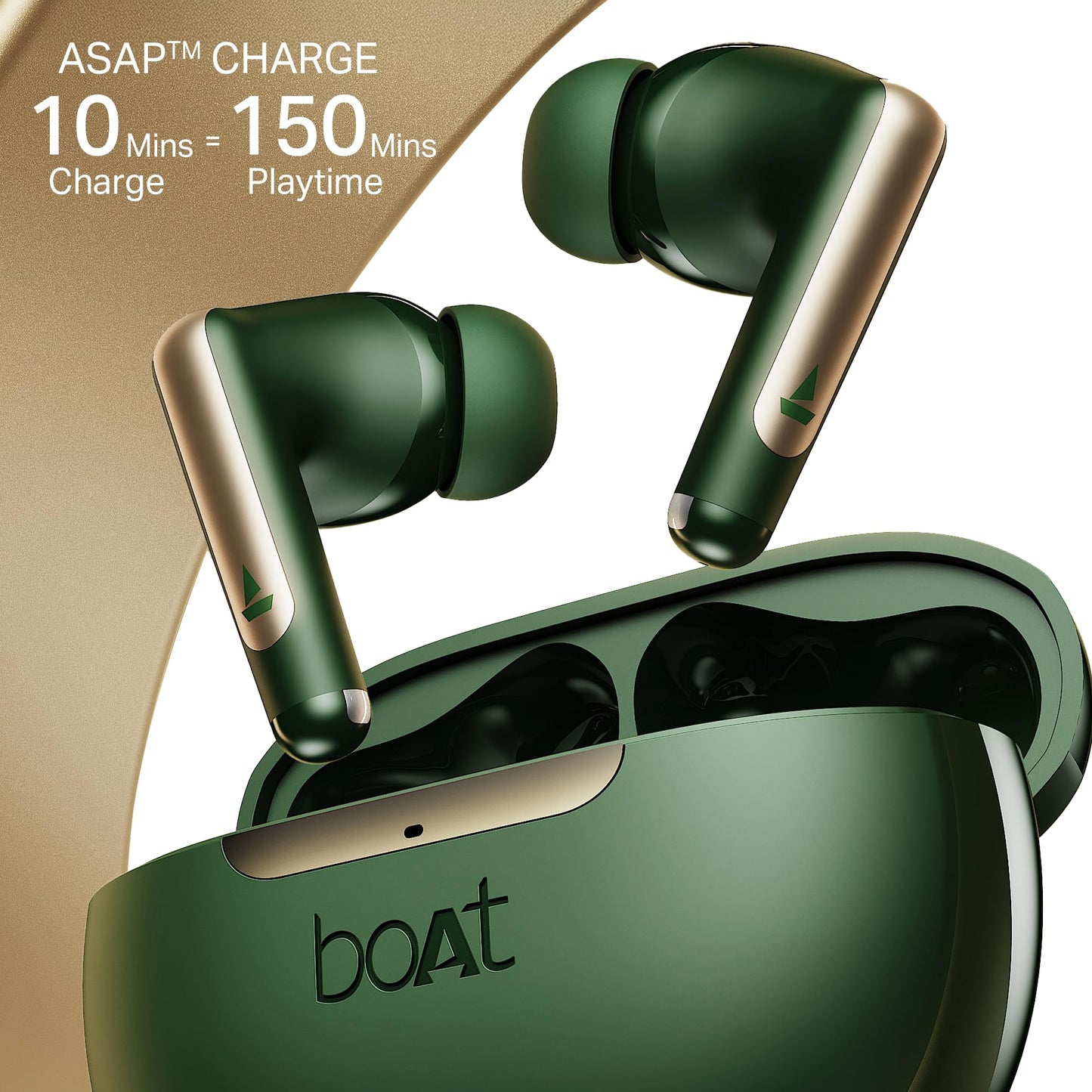Boat Airdopes 141 Gen 2, 4 Mics ENx Tech, 48 Hrs Playback, Free Music Streaming, Fast Charge, Low Latency, IPX4, v5.4 Bluetooth Earbuds, TWS Ear Buds Wireless Earphones with mic (Active White)