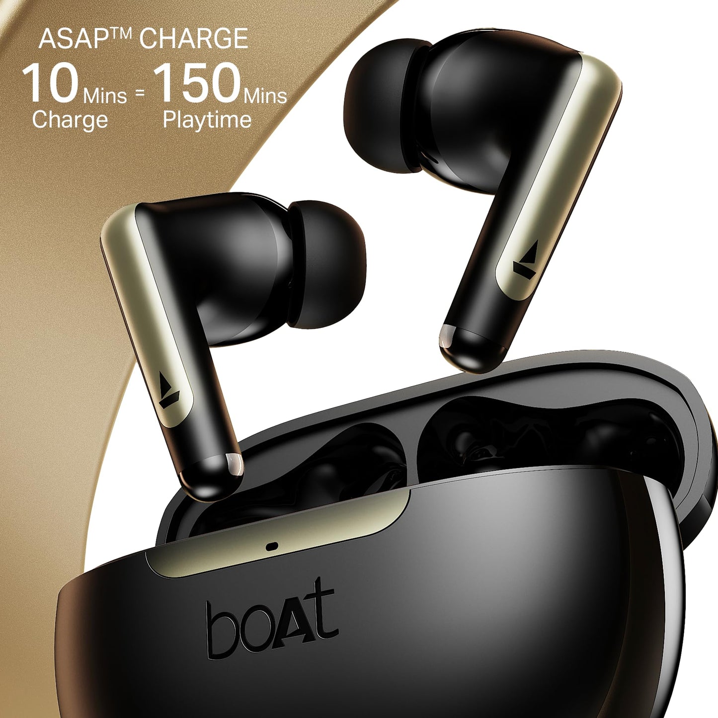 Boat Airdopes 141 Gen 2, 4 Mics ENx Tech, 48 Hrs Playback, Free Music Streaming, Fast Charge, Low Latency, IPX4, v5.4 Bluetooth Earbuds, TWS Ear Buds Wireless Earphones with mic (Active White)
