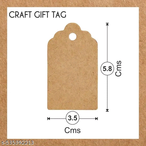 Premium Gift Tags, Double-Sided Avilable Kraft Paper