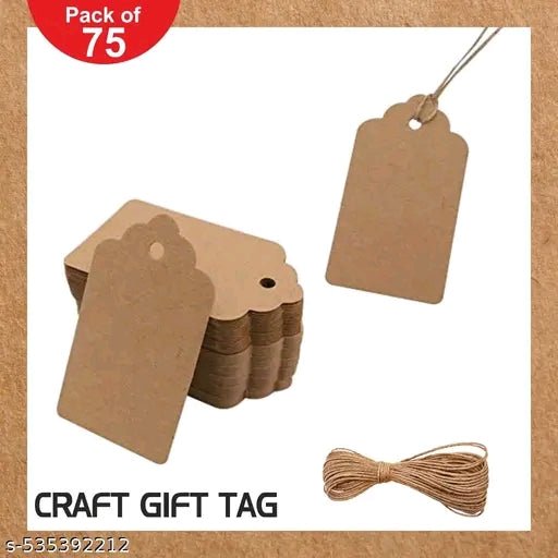 Premium Gift Tags, Double-Sided Avilable Kraft Paper